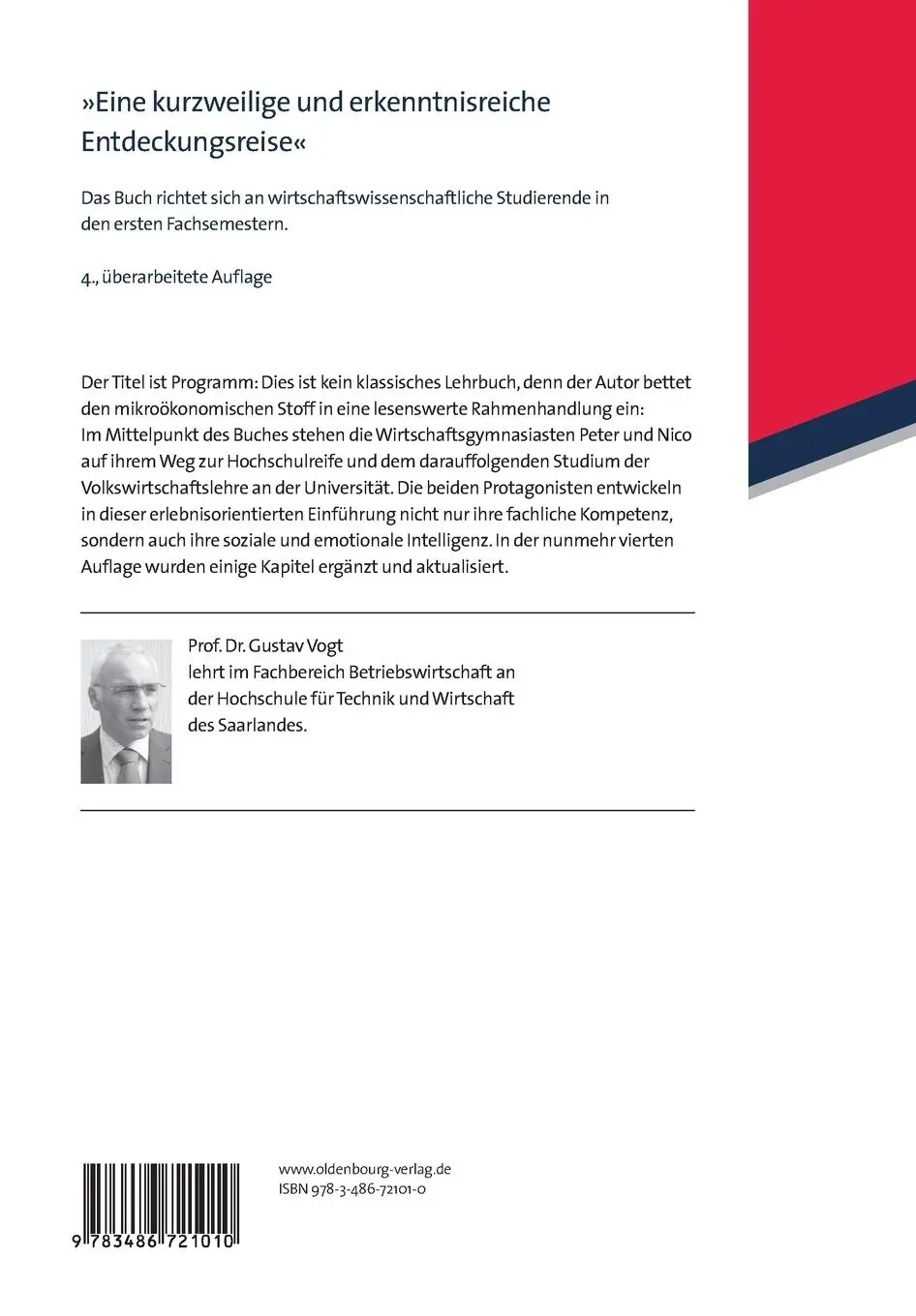 Rückseite: 9783486721010 | Faszinierende Mikroökonomie | Erlebnisorientierte Einführung | Vogt