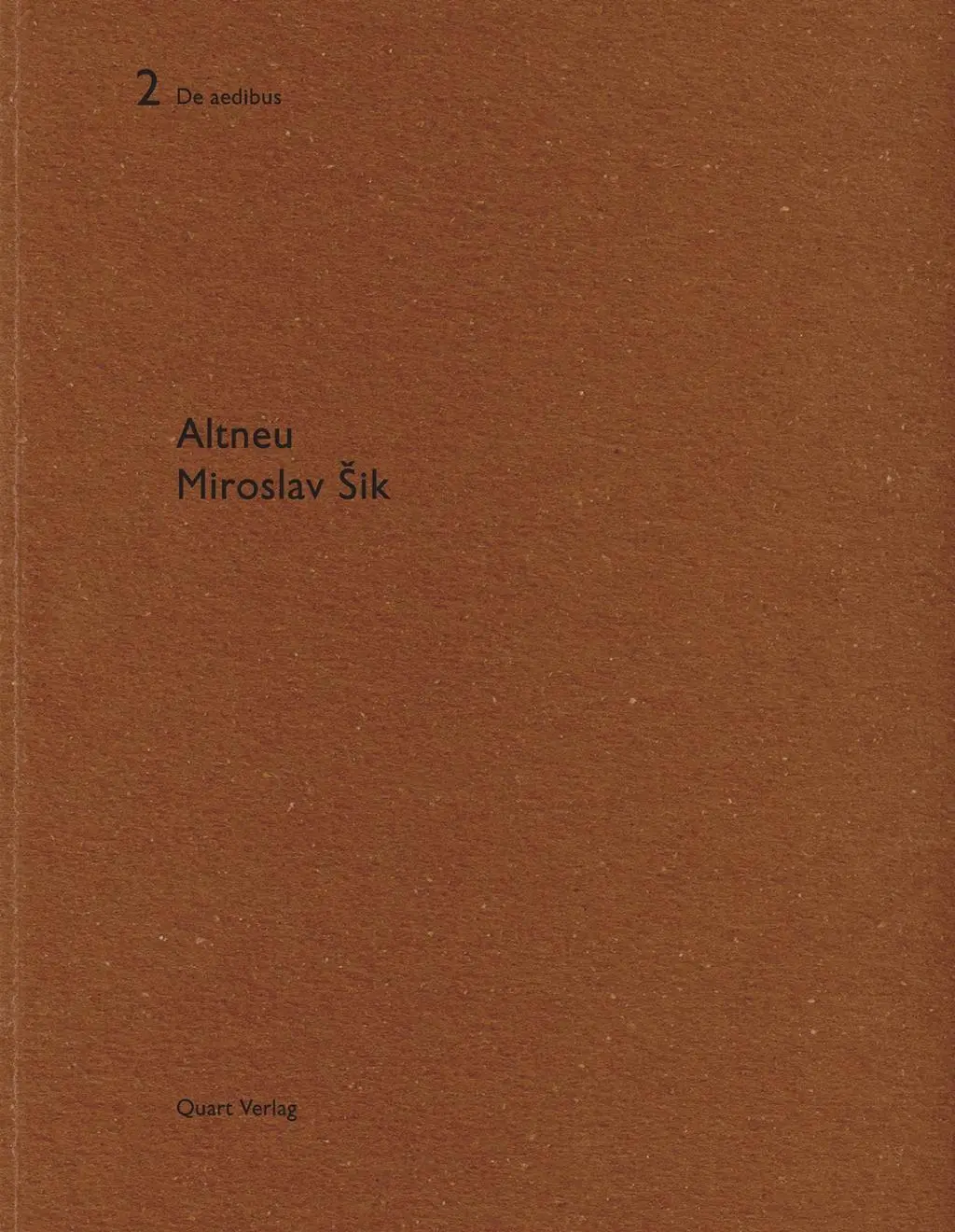 Cover: 9783907631010 | Altneu | De aedibus 2, De aedibus 2 | Christian Kerez | Taschenbuch