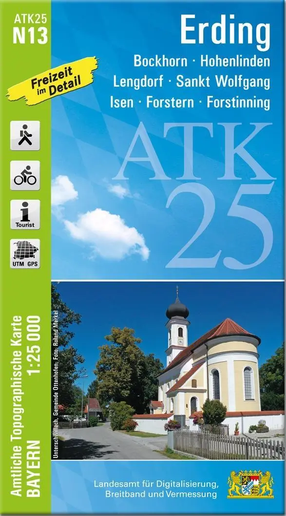 Cover: 9783987761010 | ATK25-N13 Erding (Amtliche Topographische Karte 1:25000) | Deutsch