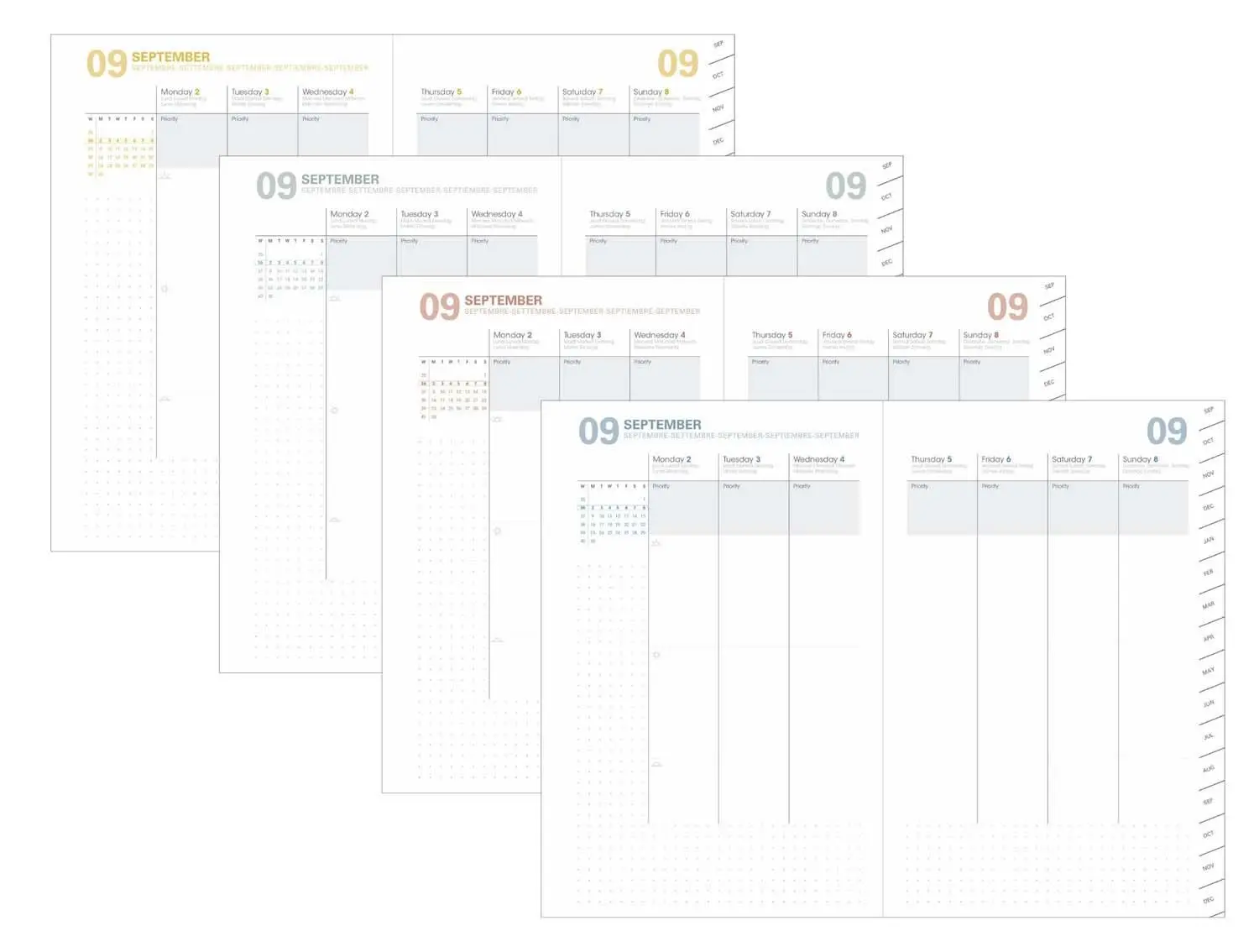 Bild: 3371010461110 | Plan Week Pastel blau 2026 | Kalender im Schreibtischformat | Vadis