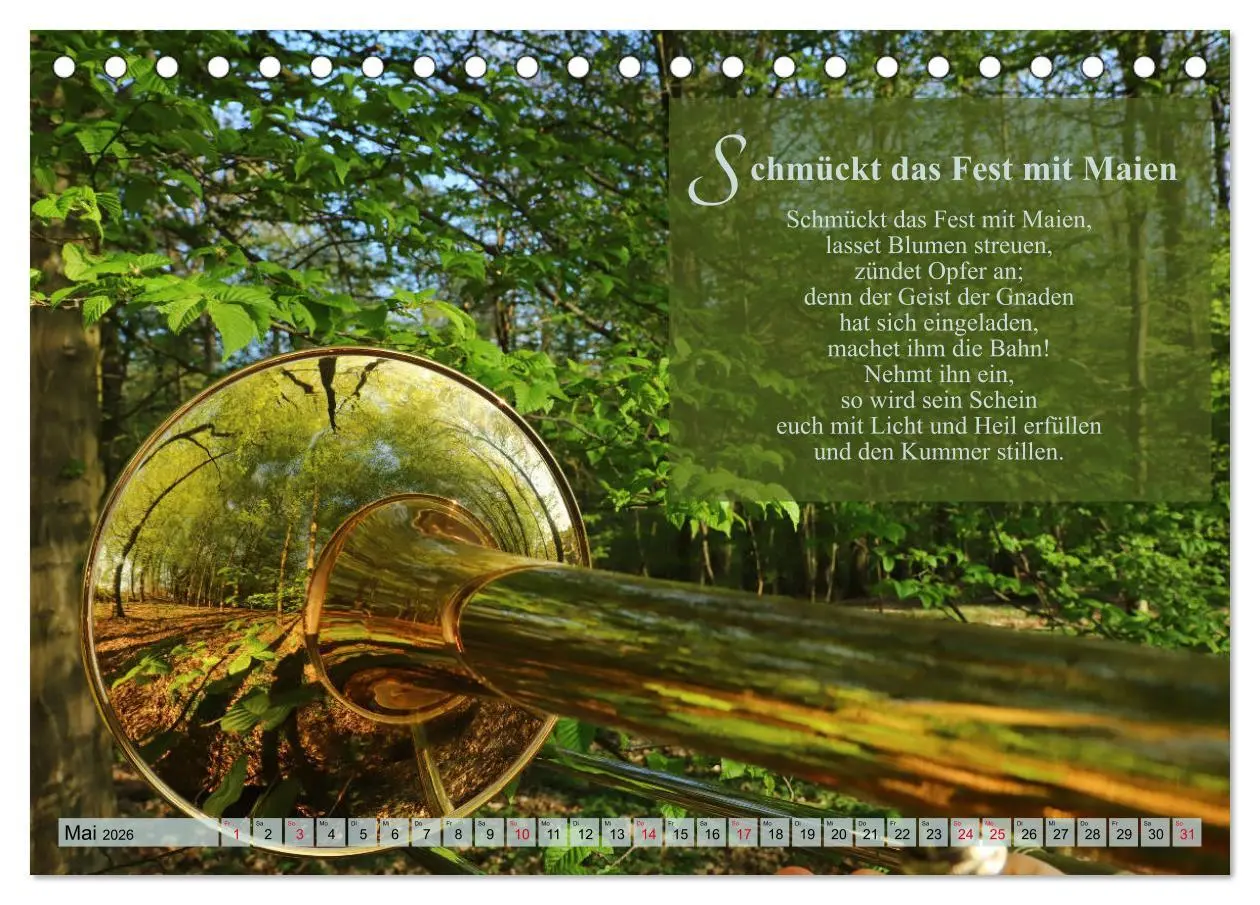 Bild: 9783457791110 | Lieder für Blechbläser (Tischkalender 2026 DIN A5 quer), CALVENDO...