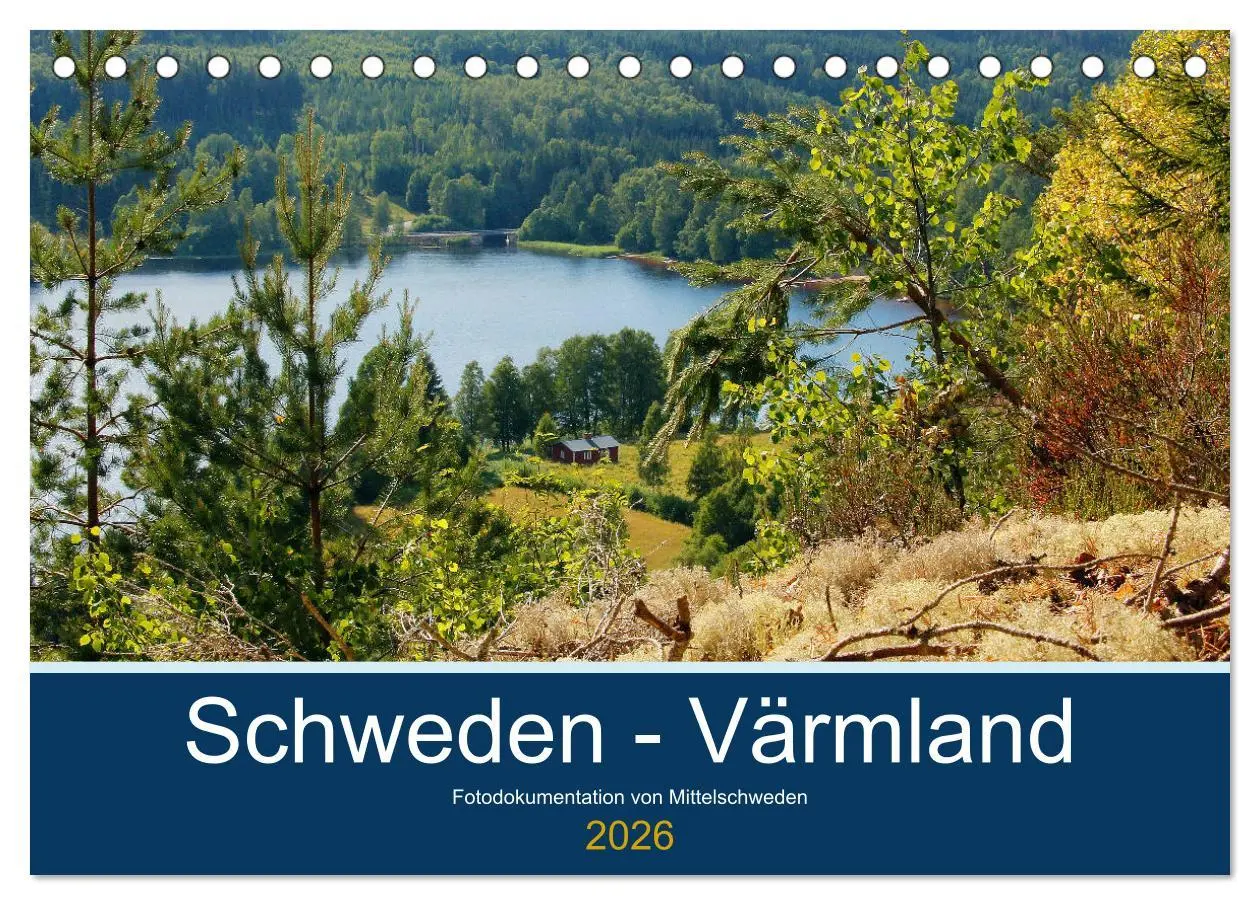 Cover: 9783457931110 | Schweden - Värmland (Tischkalender 2026 DIN A5 quer), CALVENDO...