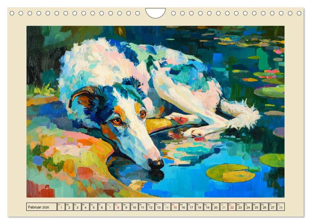 Bild: 9783516711110 | Barsoi im Farbenspiel. Elegante Windhunde in moderner Öloptik...
