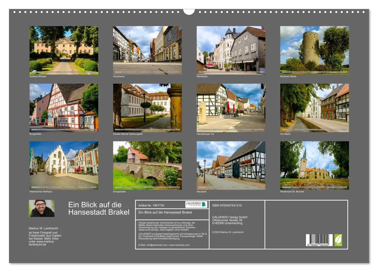 Bild: 9783457541210 | Ein Blick auf die Hansestadt Brakel (Wandkalender 2026 DIN A2...