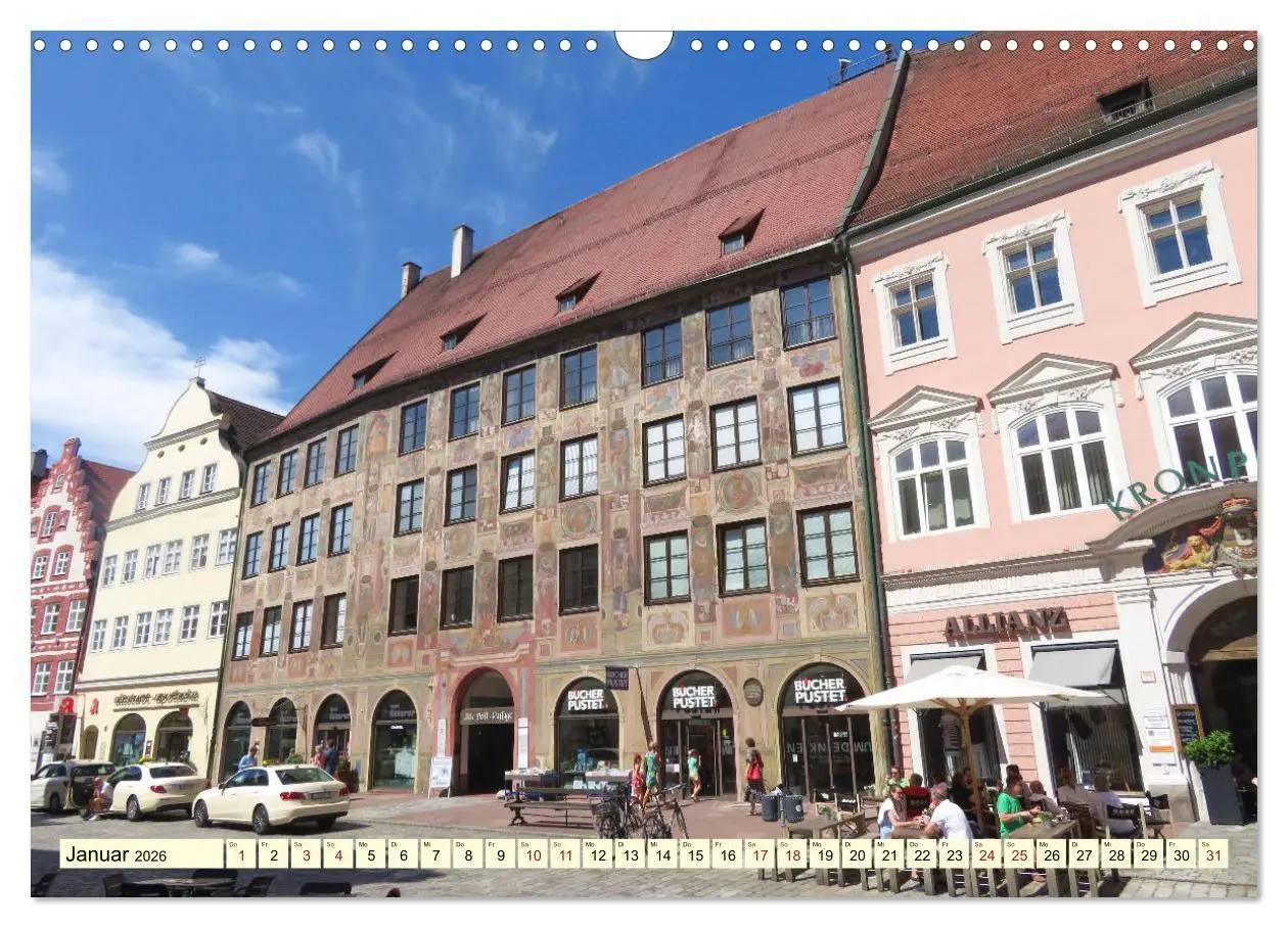 Bild: 9783457781210 | Unterwegs in Landshut (Wandkalender 2026 DIN A3 quer), CALVENDO...