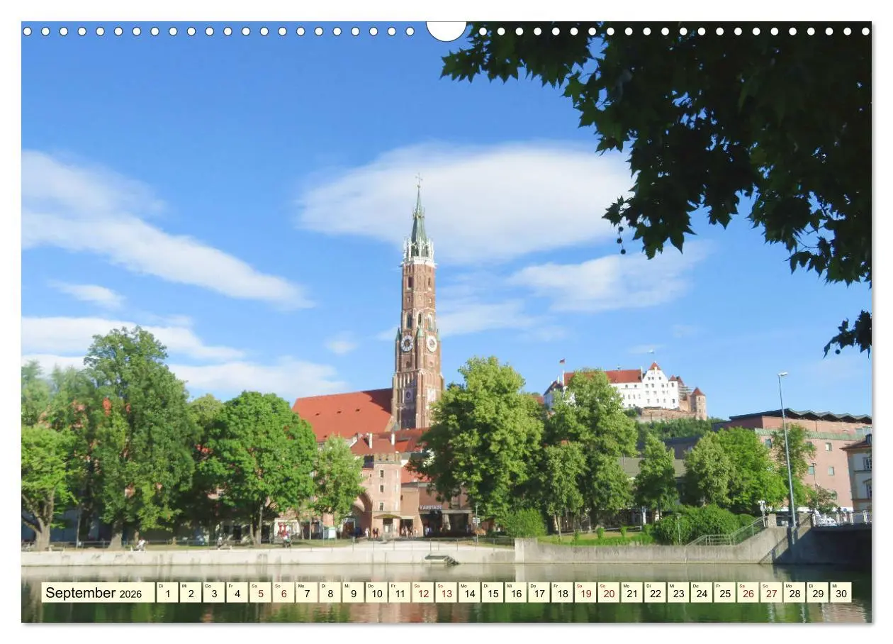 Bild: 9783457781210 | Unterwegs in Landshut (Wandkalender 2026 DIN A3 quer), CALVENDO...