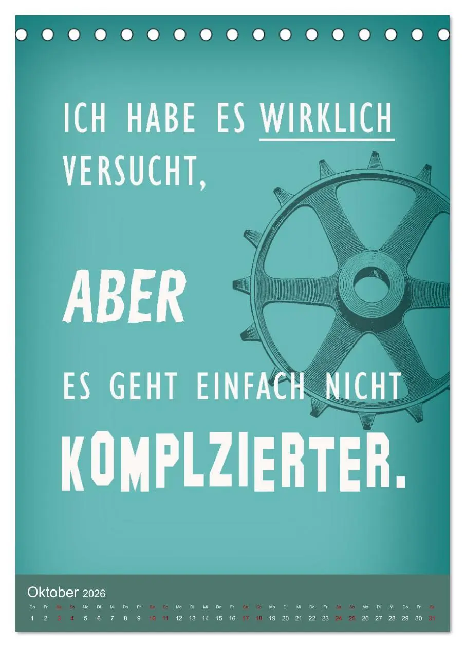 Bild: 9783516251210 | Büro und so ... (Tischkalender 2026 DIN A5 hoch), CALVENDO...