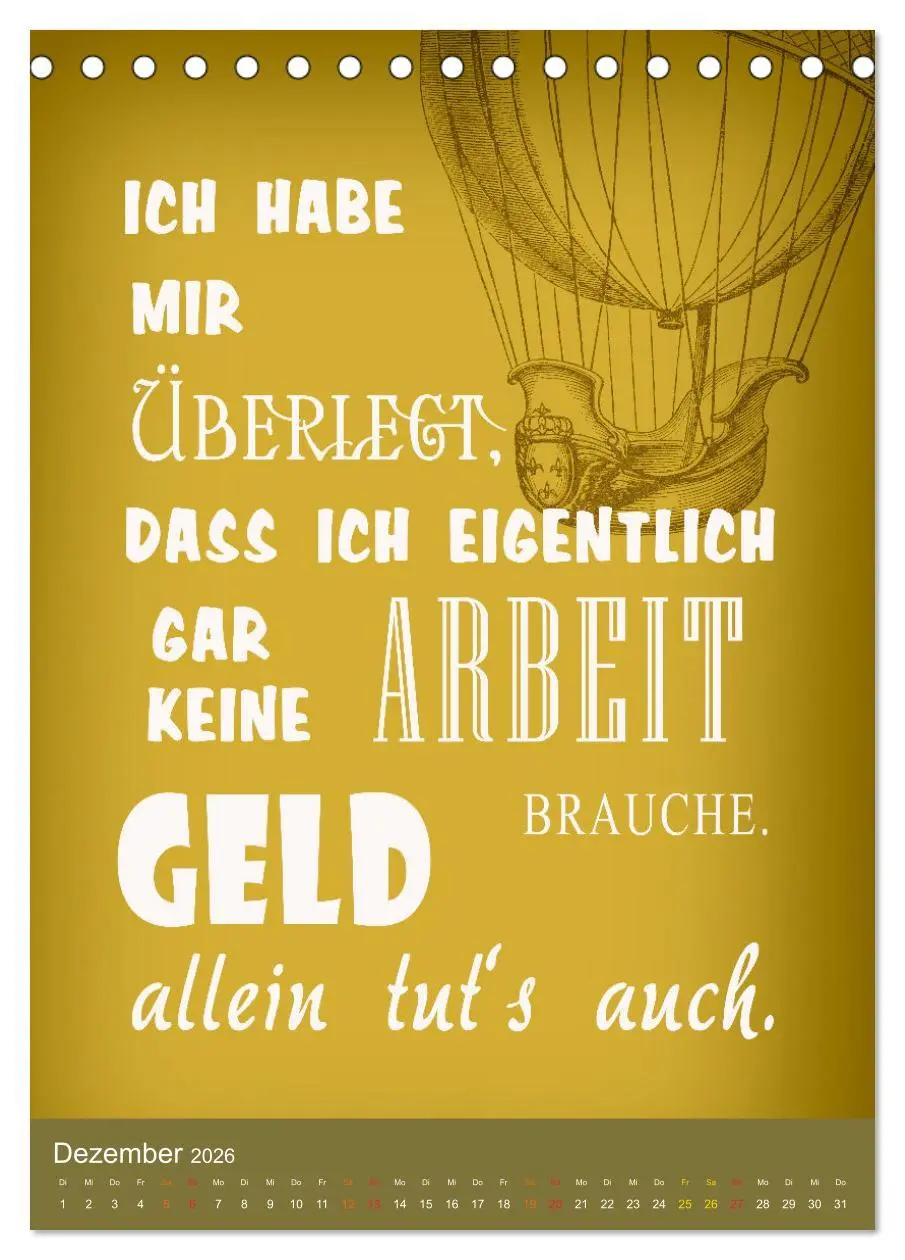 Bild: 9783516251210 | Büro und so ... (Tischkalender 2026 DIN A5 hoch), CALVENDO...