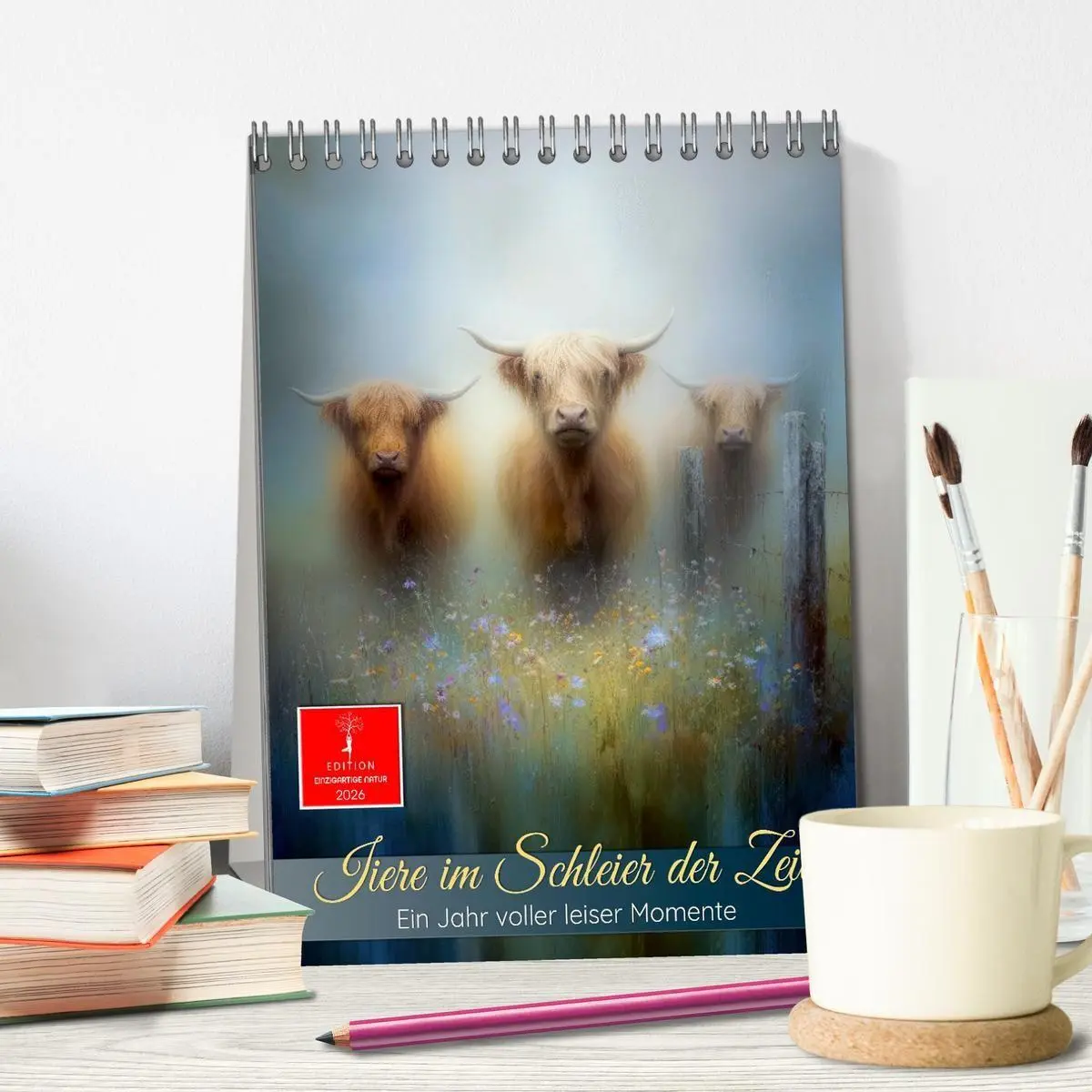 Bild: 9783516701210 | Tiere im Schleier der Zeit (Tischkalender 2026 DIN A5 hoch),...