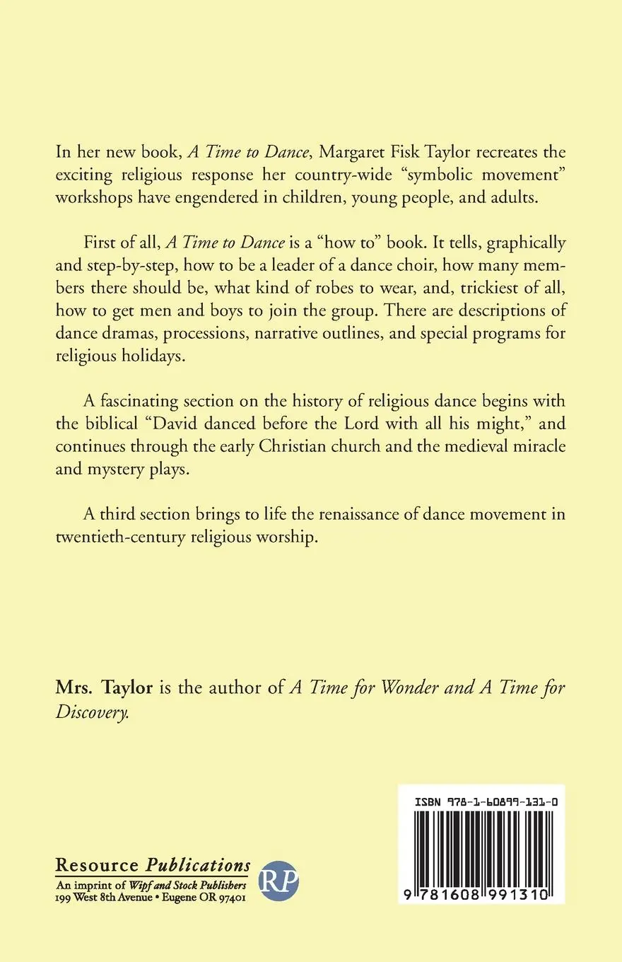 Rückseite: 9781608991310 | A Time to Dance | Margaret Fisk Taylor | Taschenbuch | Englisch | 2009