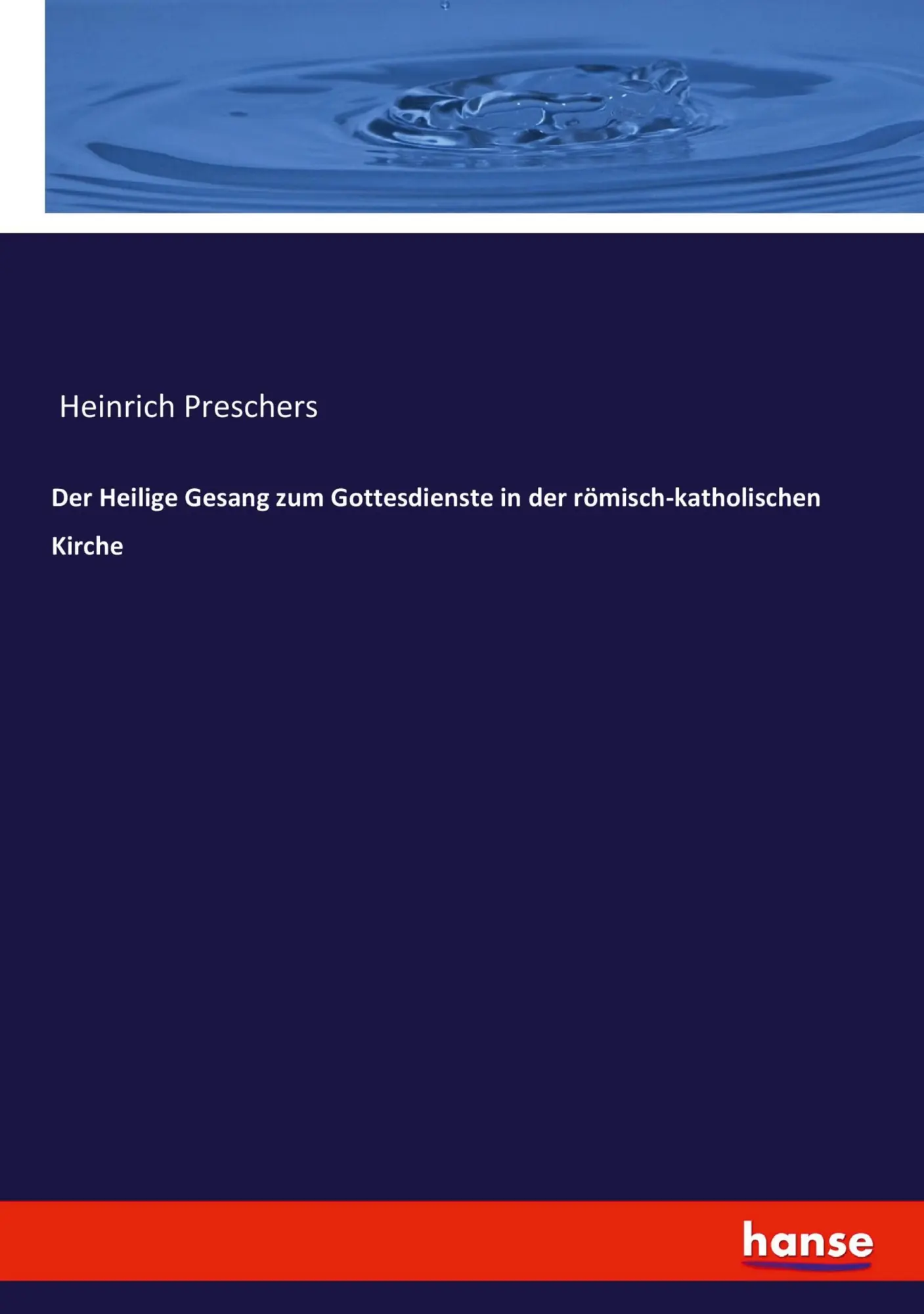 Cover: 9783744631310 | Der Heilige Gesang zum Gottesdienste in der römisch-katholischen...