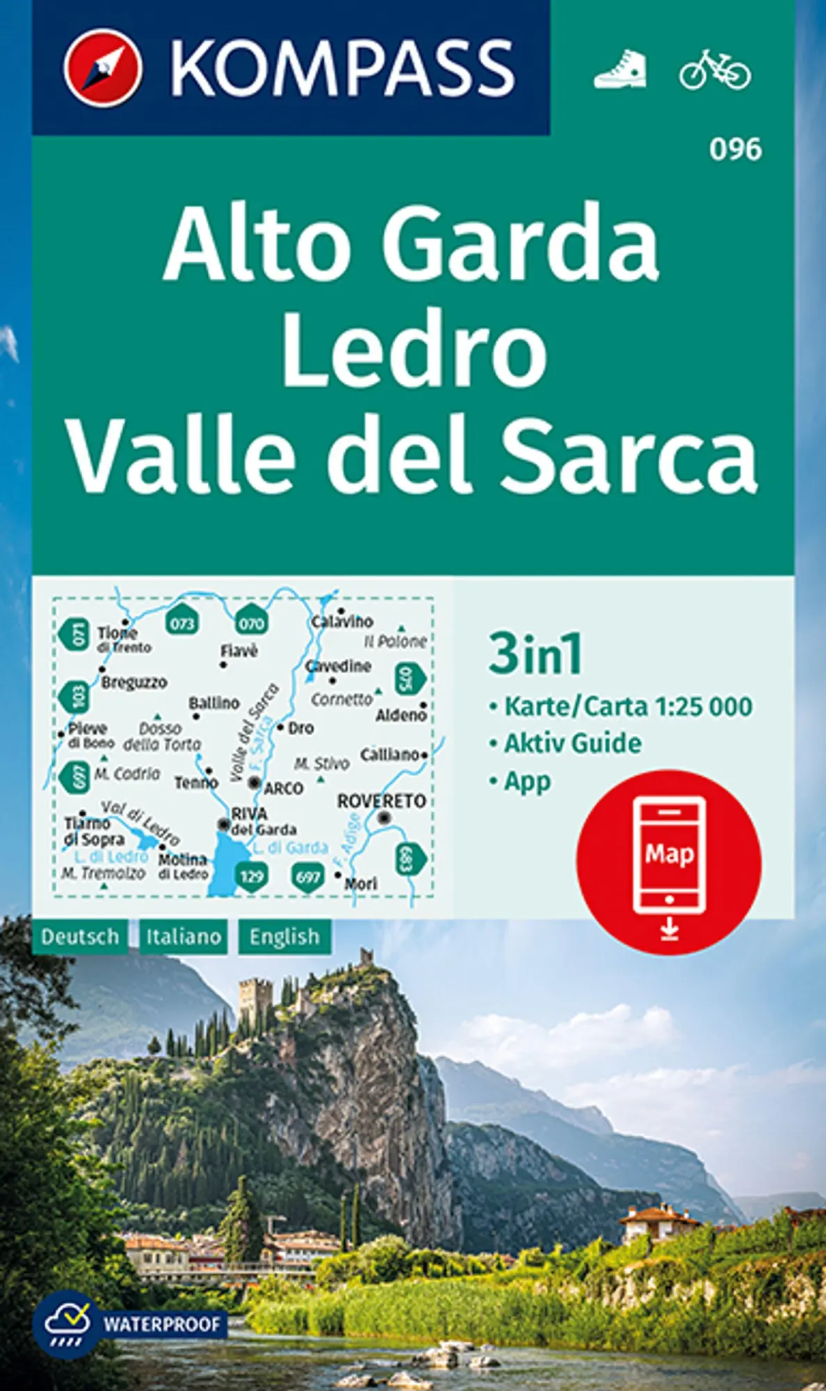 Cover: 9783991211310 | KOMPASS Wanderkarte 096 Alto Garda, Ledro, Valle del Sarca 1:25.000
