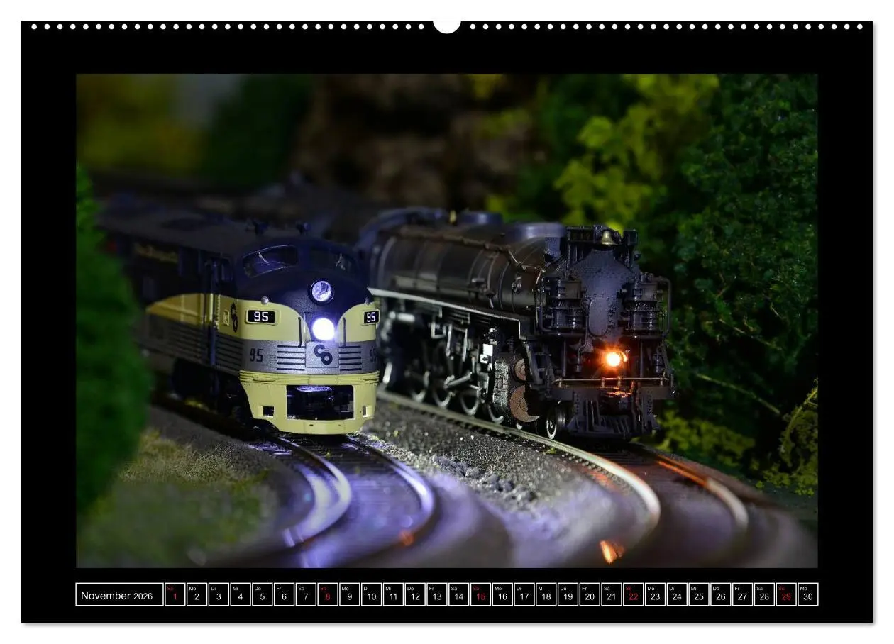 Bild: 9783516161410 | Amerikanische Modelleisenbahnen (Wandkalender 2026 DIN A2 quer),...