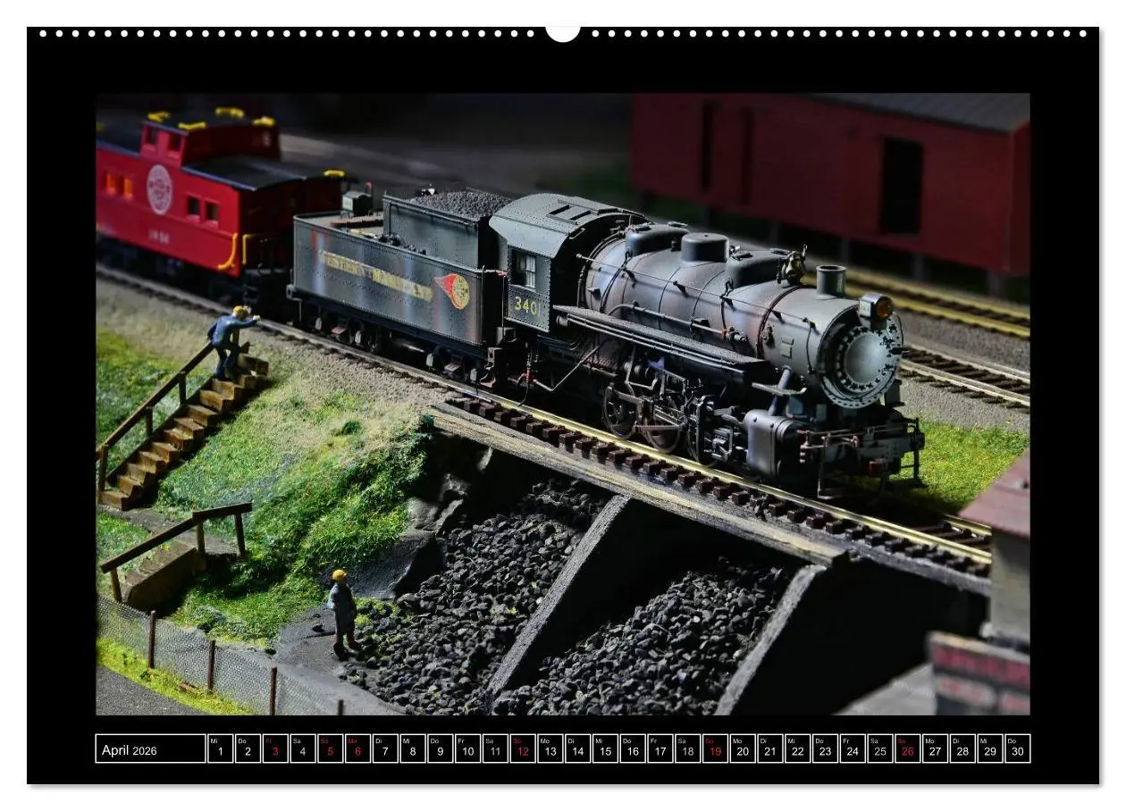 Bild: 9783516161410 | Amerikanische Modelleisenbahnen (Wandkalender 2026 DIN A2 quer),...