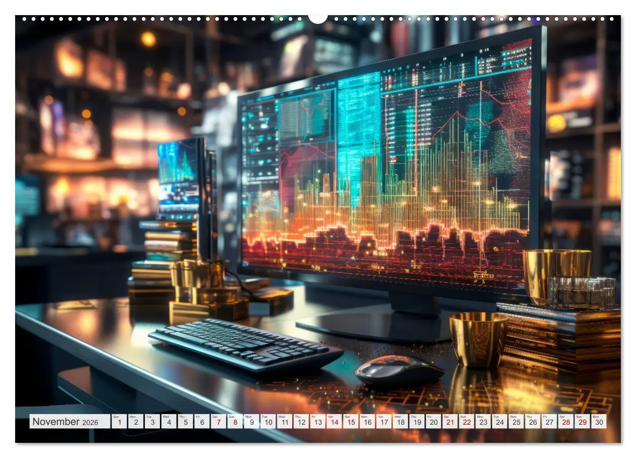 Bild: 9783516541410 | Crypto and Blockchain THE FUTURE HAS BEGUN (Wall Calendar 2026 DIN...