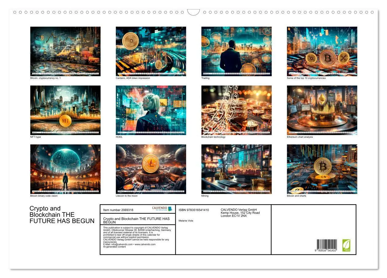Bild: 9783516541410 | Crypto and Blockchain THE FUTURE HAS BEGUN (Wall Calendar 2026 DIN...