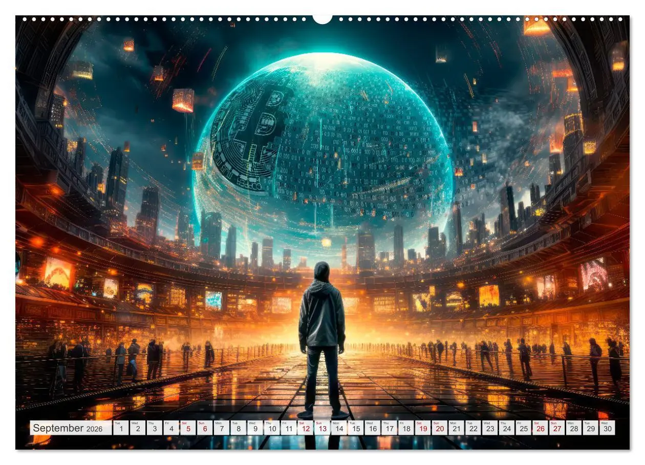 Bild: 9783516541410 | Crypto and Blockchain THE FUTURE HAS BEGUN (Wall Calendar 2026 DIN...
