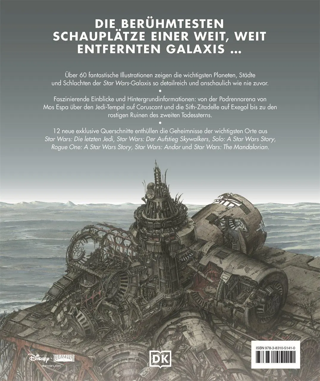 Rückseite: 9783831051410 | Star Wars(TM) Schauplätze und Planeten | DK Verlag | Buch | 224 S.