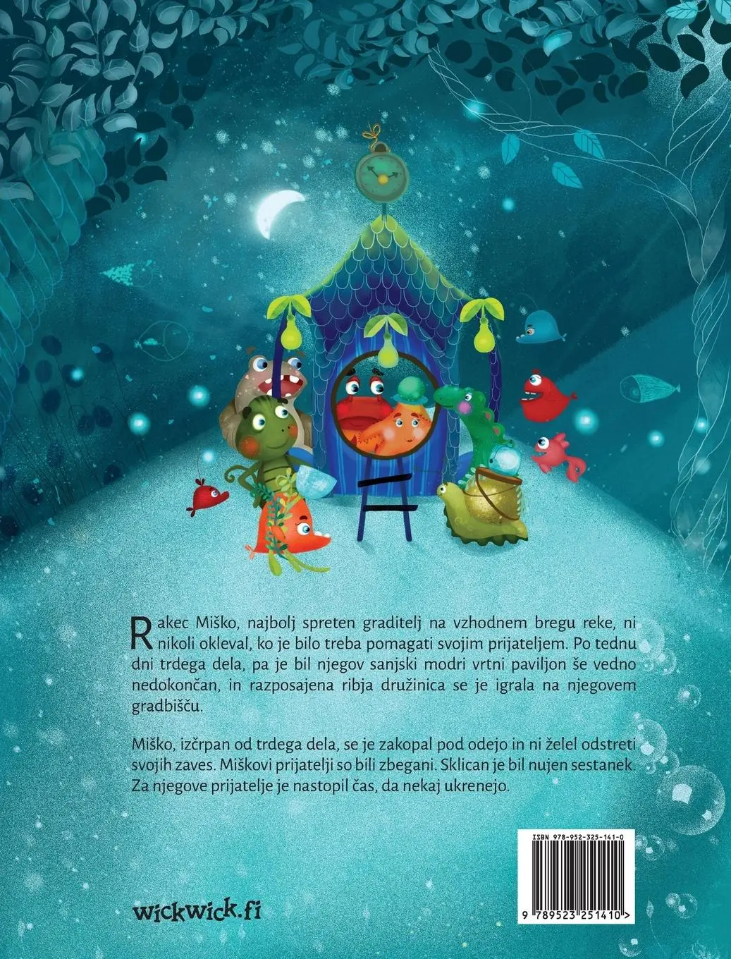 Rückseite: 9789523251410 | Marljiv rakec (Slovenian Edition of "The Caring Crab") | Tuula Pere