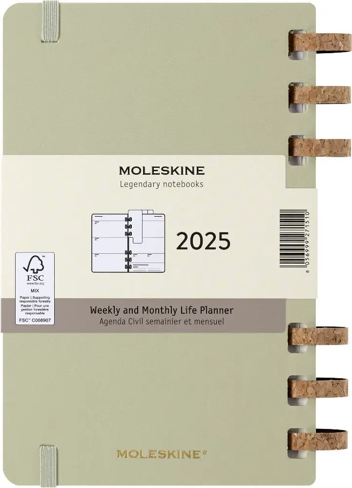 Bild: 8056999271510 | Moleskine 12 Monate Planer mit Spiralbindung, L/A5 | Buch | 200 S.