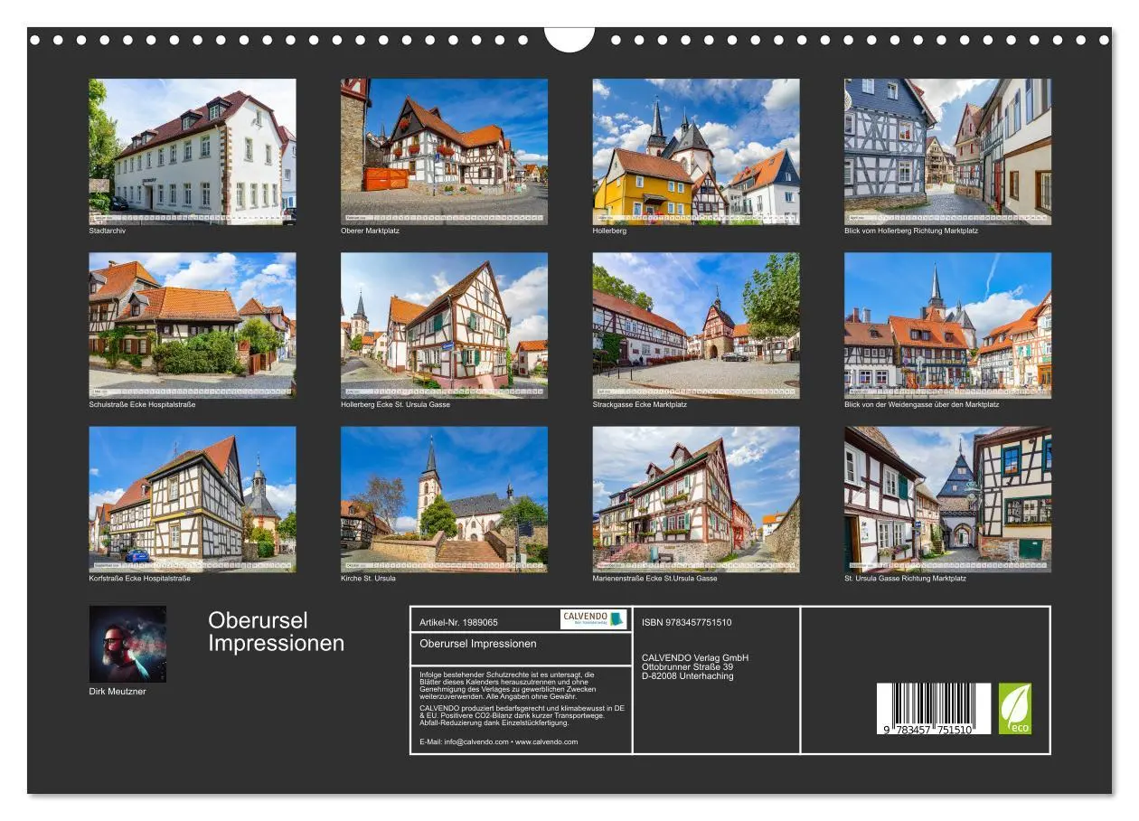 Bild: 9783457751510 | Oberursel Impressionen (Wandkalender 2026 DIN A3 quer), CALVENDO...