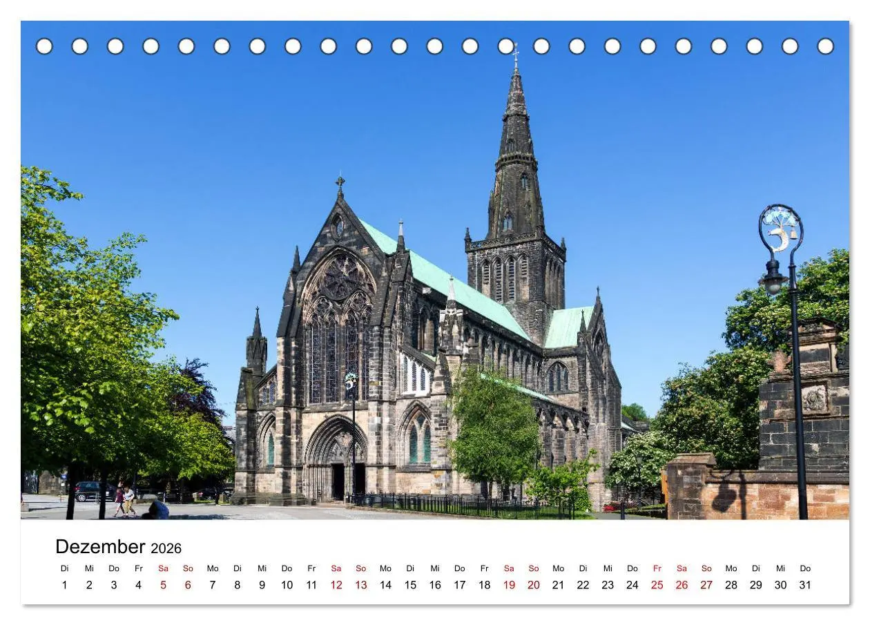 Bild: 9783457821510 | Faszination Glasgow (Tischkalender 2026 DIN A5 quer), CALVENDO...