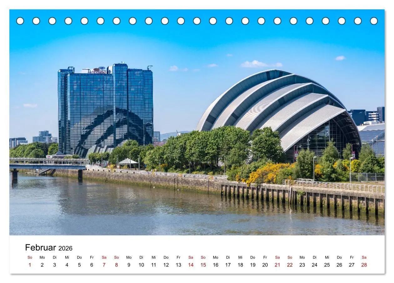 Bild: 9783457821510 | Faszination Glasgow (Tischkalender 2026 DIN A5 quer), CALVENDO...