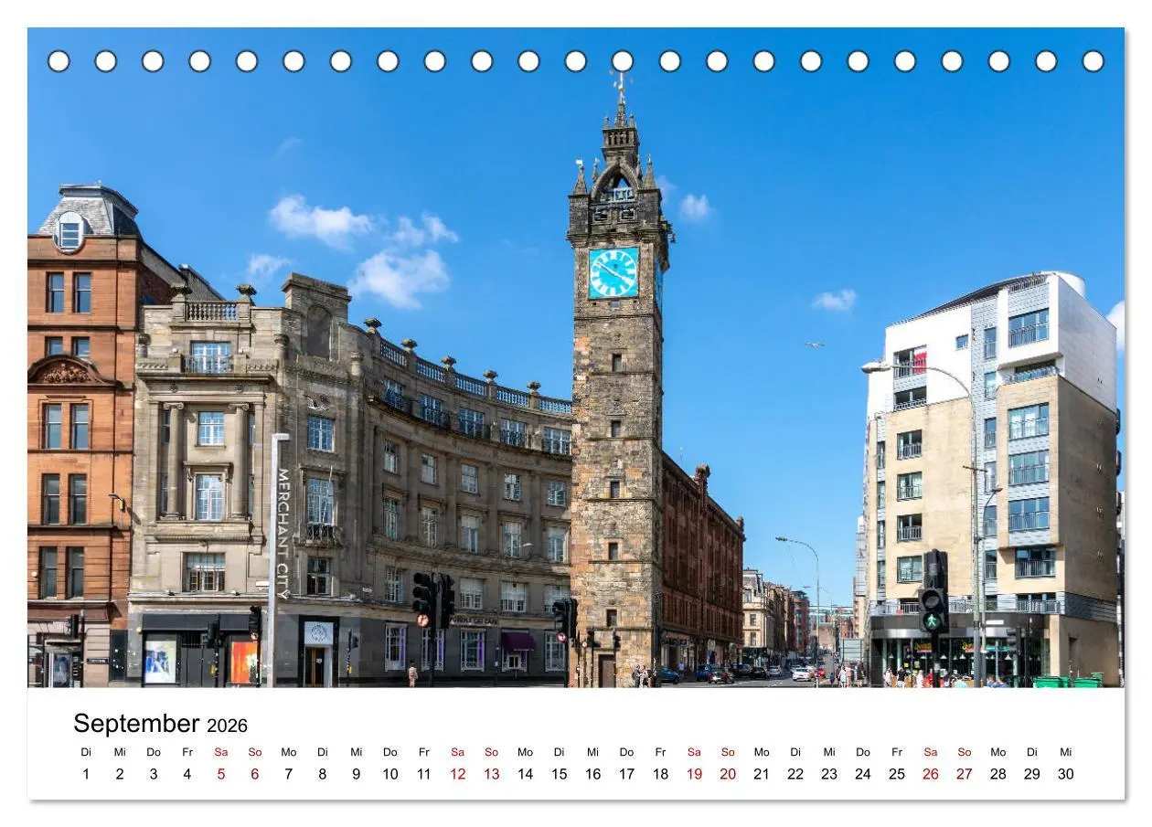Bild: 9783457821510 | Faszination Glasgow (Tischkalender 2026 DIN A5 quer), CALVENDO...