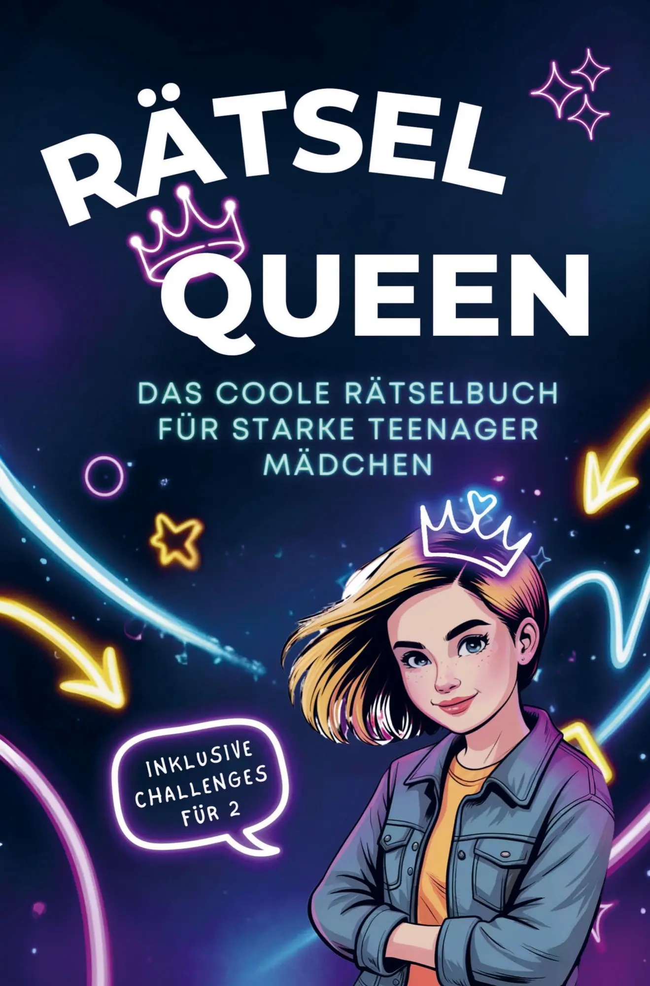 Cover: 9789403831510 | Rätsel Queen - Das coole Rätselbuch für starke Teenager Mädchen.