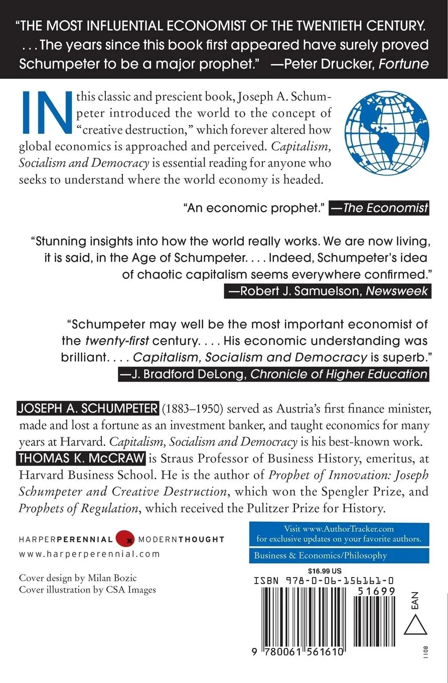 Rückseite: 9780061561610 | Capitalism, Socialism, and Democracy | Third Edition | Schumpeter