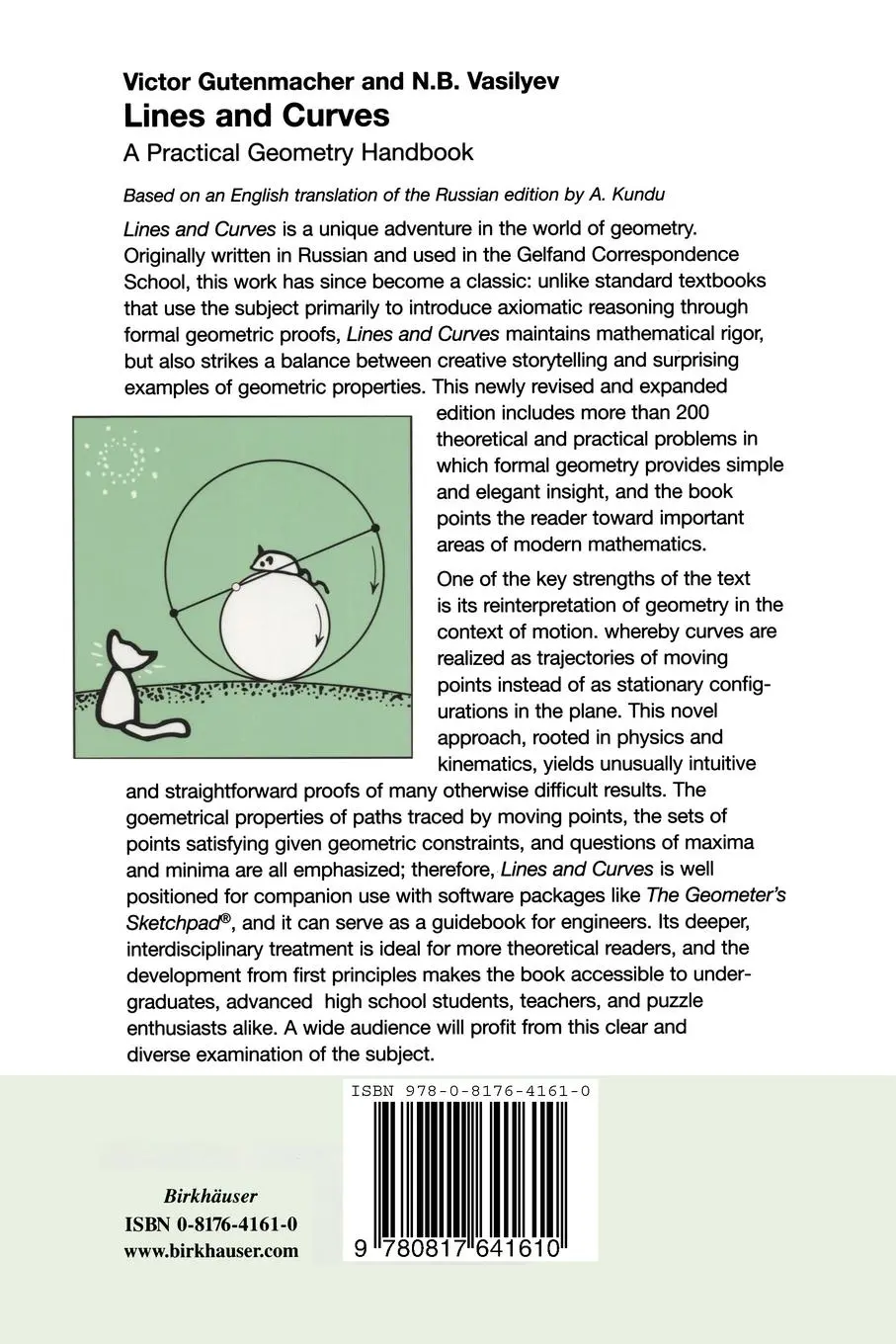 Rückseite: 9780817641610 | Lines and Curves | A Practical Geometry Handbook | Gutenmacher (u. a.)