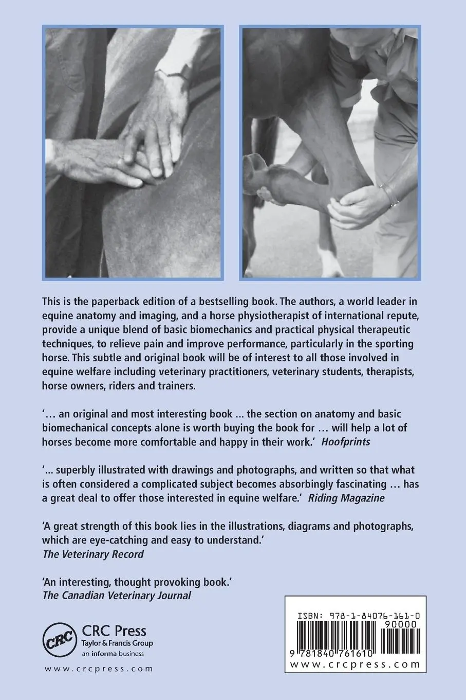 Rückseite: 9781840761610 | Physical Therapy and Massage for the Horse | Jean-Marie Denoix | Buch