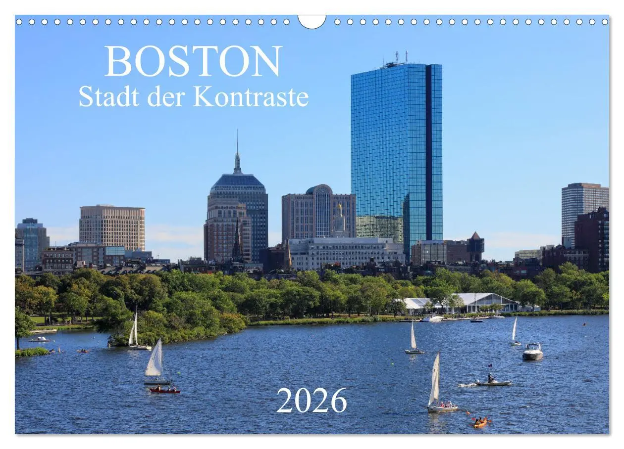 Cover: 9783457671610 | Boston - Stadt der Kontraste (Wandkalender 2026 DIN A3 quer),...