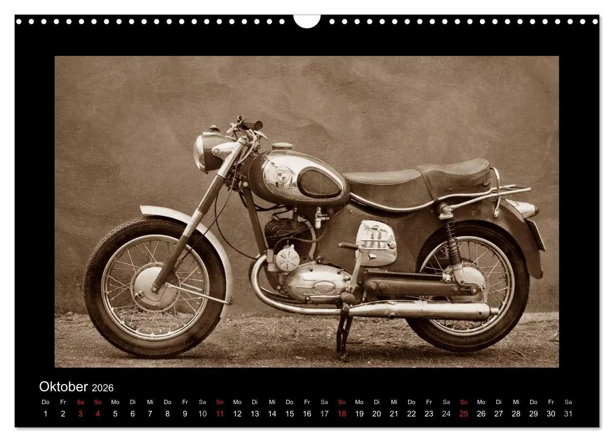 Bild: 9783516141610 | Motorrad Oldtimer aus Österreich (Wandkalender 2026 DIN A3 quer),...