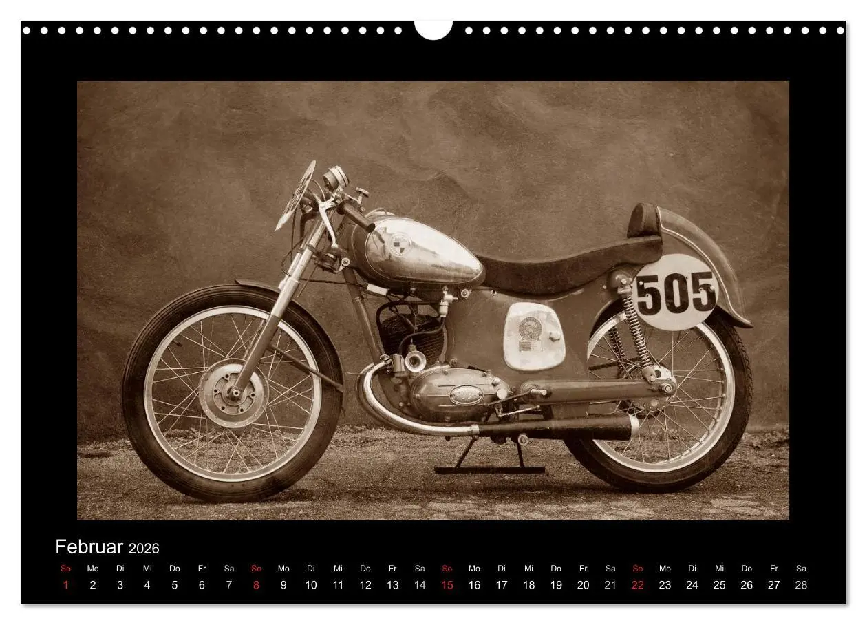 Bild: 9783516141610 | Motorrad Oldtimer aus Österreich (Wandkalender 2026 DIN A3 quer),...