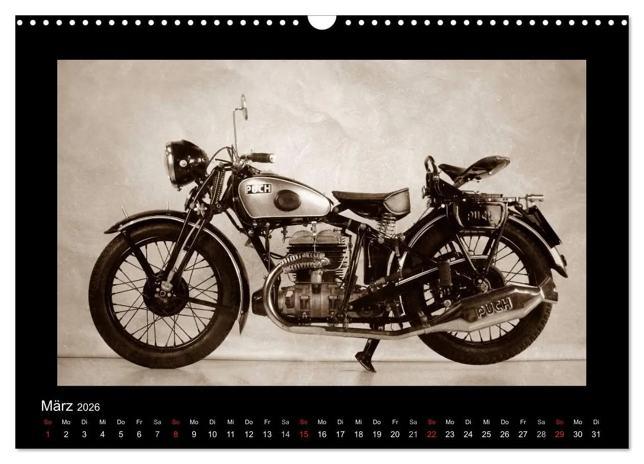 Bild: 9783516141610 | Motorrad Oldtimer aus Österreich (Wandkalender 2026 DIN A3 quer),...