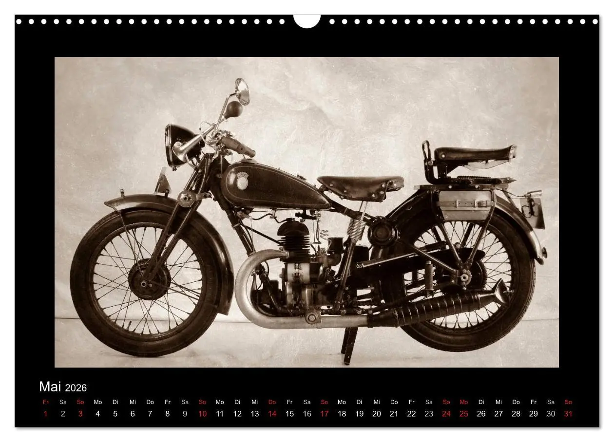 Bild: 9783516141610 | Motorrad Oldtimer aus Österreich (Wandkalender 2026 DIN A3 quer),...