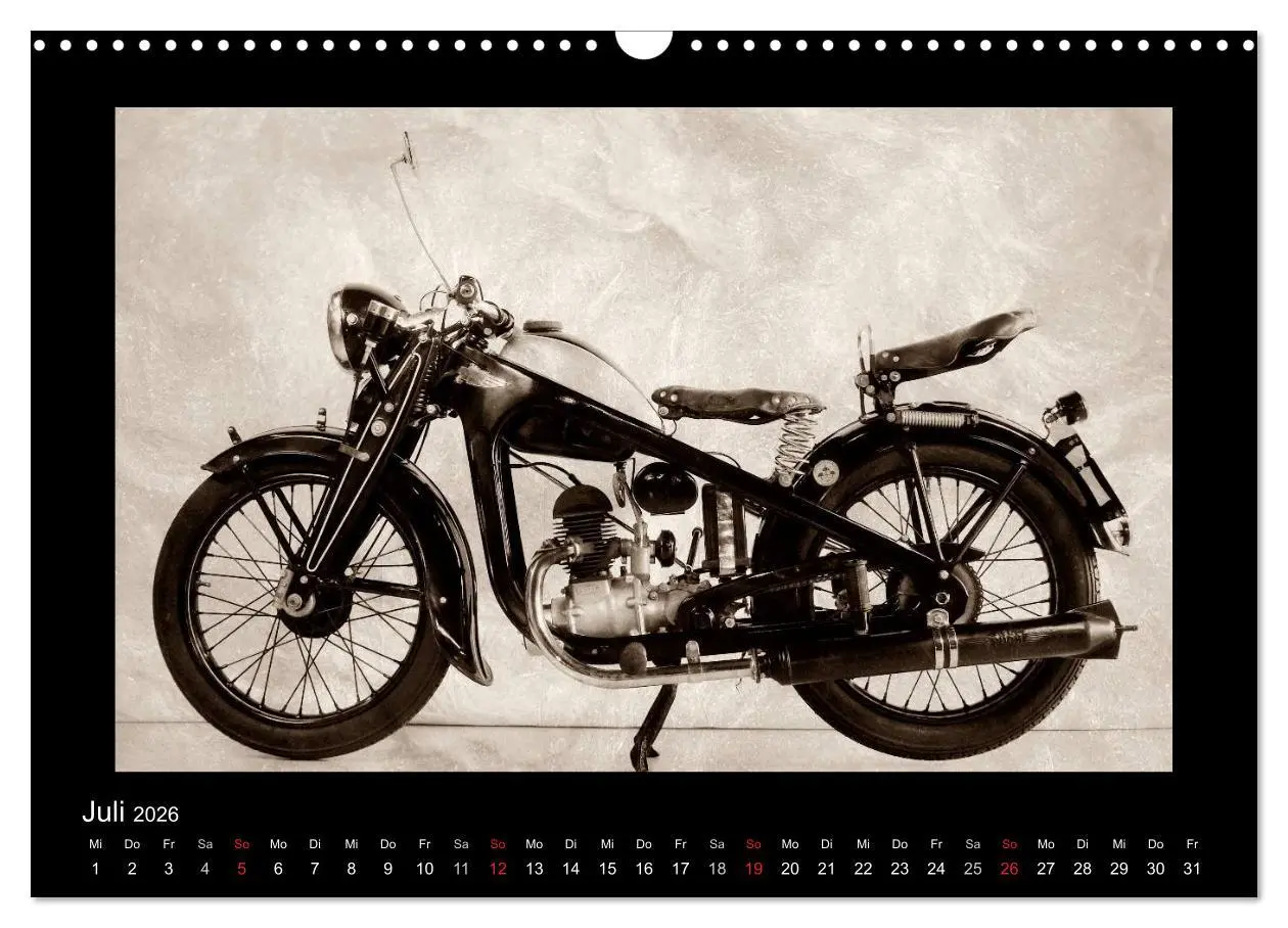 Bild: 9783516141610 | Motorrad Oldtimer aus Österreich (Wandkalender 2026 DIN A3 quer),...