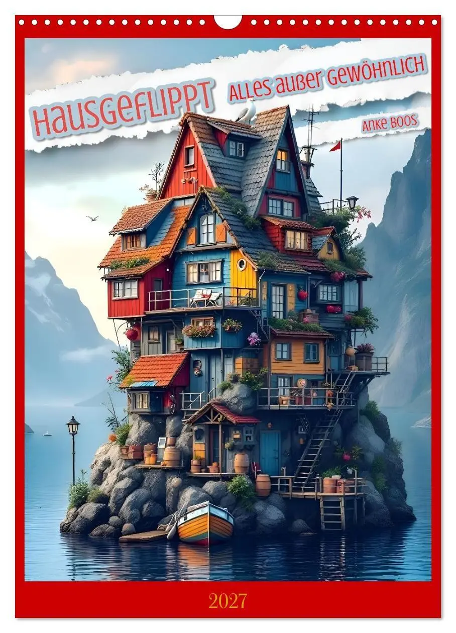 Cover: 9783516901610 | Hausgeflippt (Wandkalender 2027 DIN A3 hoch), CALVENDO Monatskalender