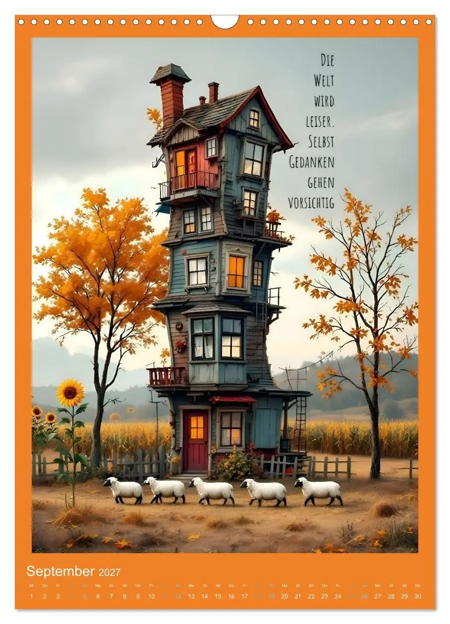Bild: 9783516901610 | Hausgeflippt (Wandkalender 2027 DIN A3 hoch), CALVENDO Monatskalender