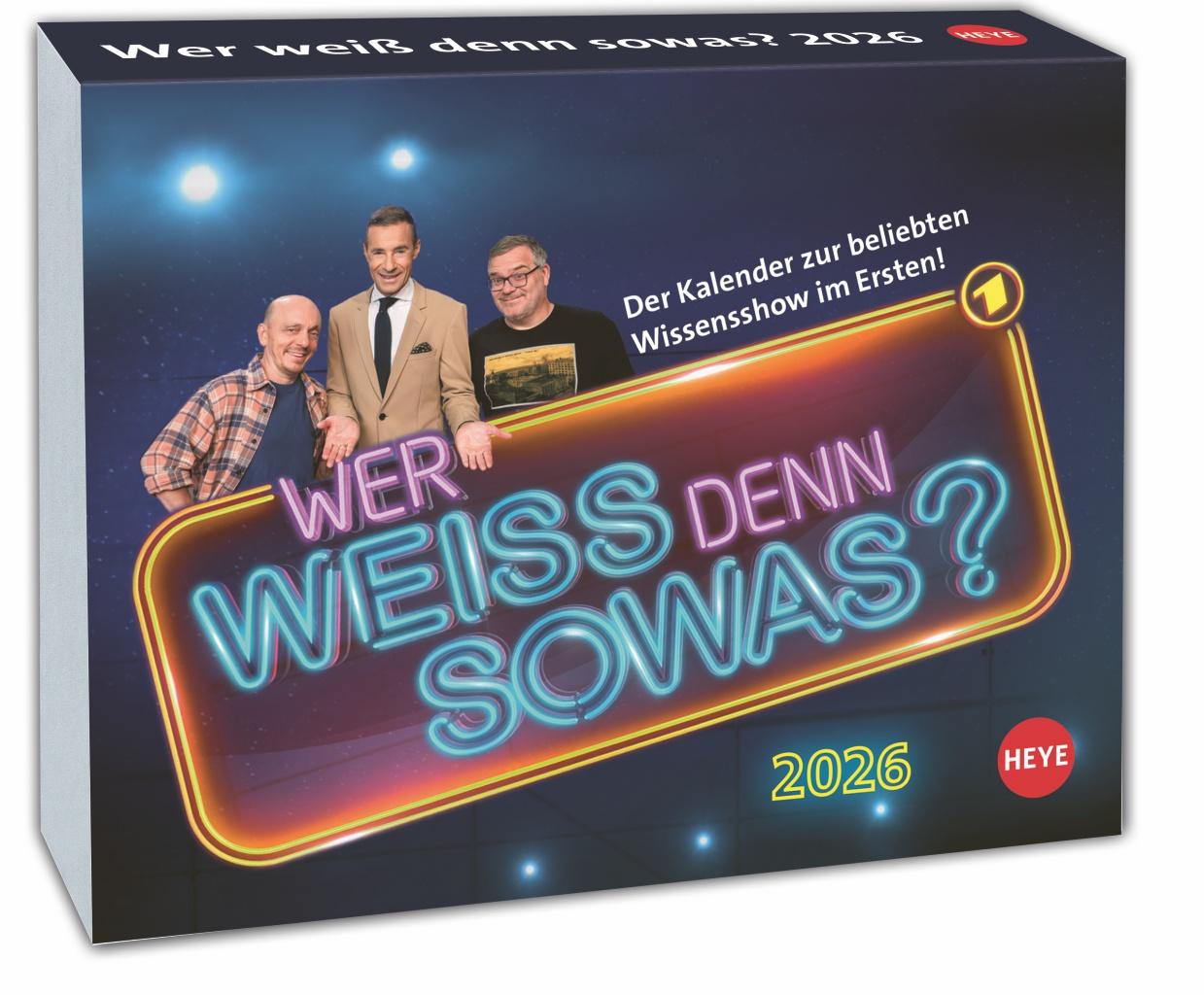 Cover: 9783756411610 | Wer weiß denn sowas? Tagesabreißkalender 2026 | Heye | Kalender | 2026