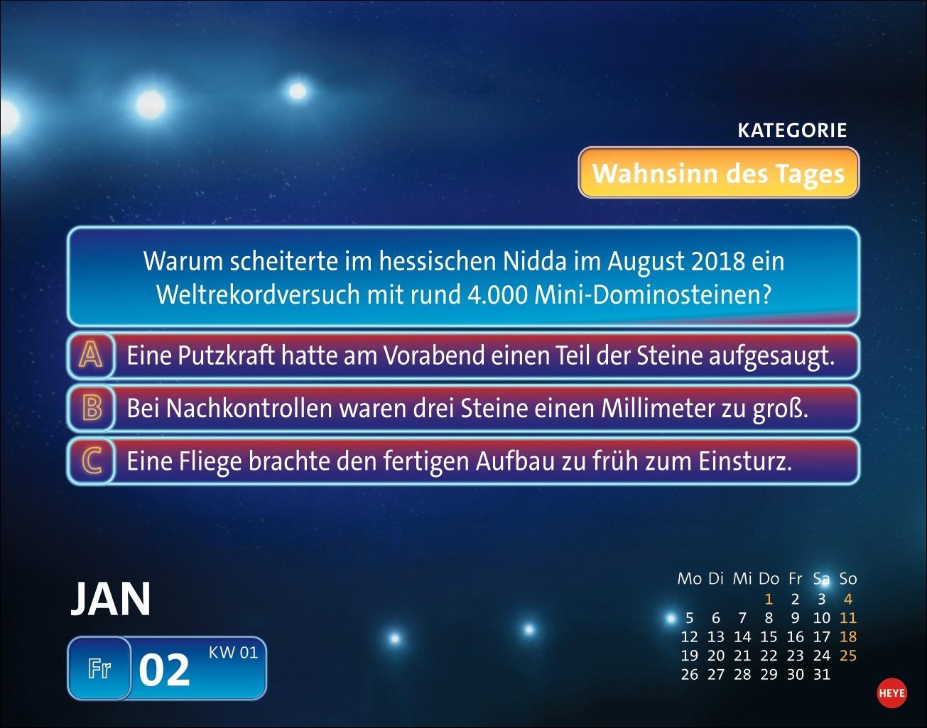 Bild: 9783756411610 | Wer weiß denn sowas? Tagesabreißkalender 2026 | Heye | Kalender | 2026
