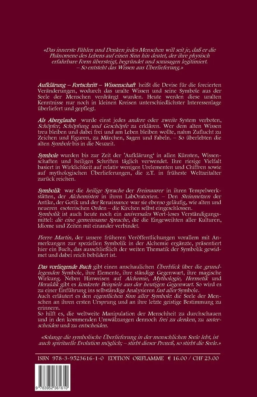 Rückseite: 9783952361610 | Esoterische Symbolik heute | In Alltag, Sprache und Einweihung | Buch