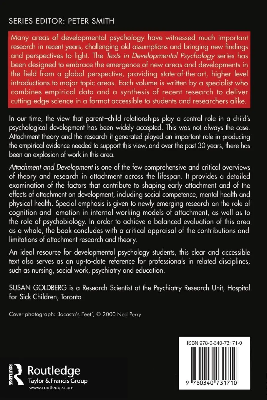 Rückseite: 9780340731710 | Attachment and Development | Susan Goldberg | Taschenbuch | Englisch