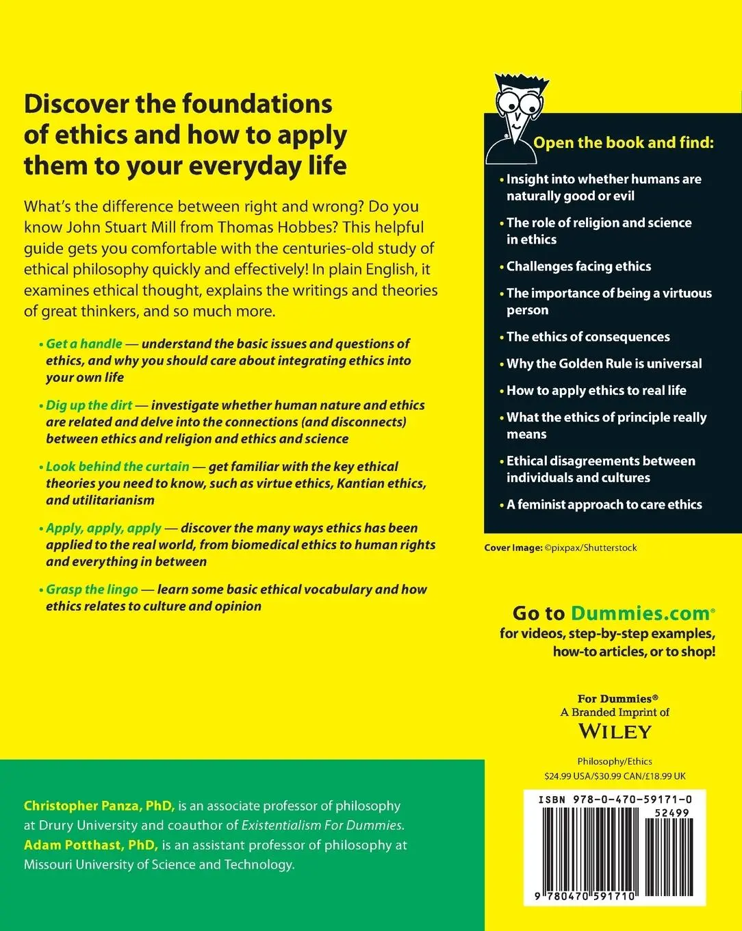 Rückseite: 9780470591710 | Ethics For Dummies | Christopher Panza (u. a.) | Taschenbuch | XVIII