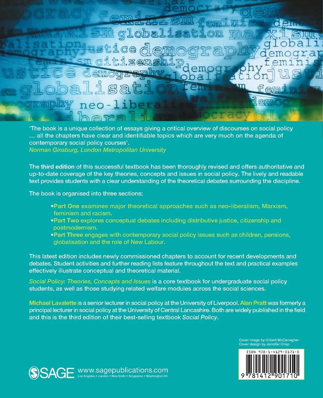 Rückseite: 9781412901710 | Social Policy | Theories, Concepts and Issues | Lavalette (u. a.)