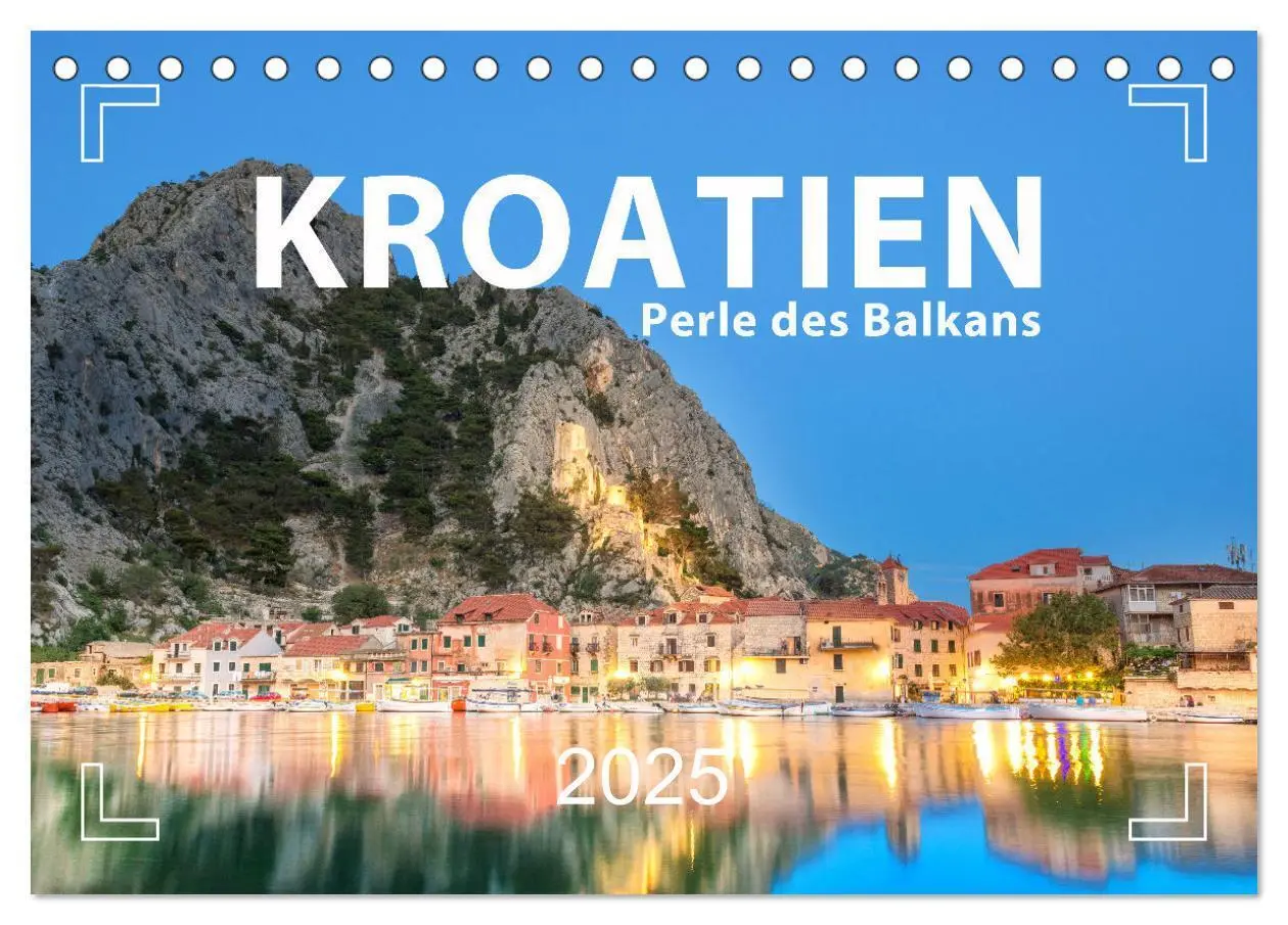 Cover: 9783383791710 | Kroatien - Perle des Balkans (Tischkalender 2025 DIN A5 quer),...