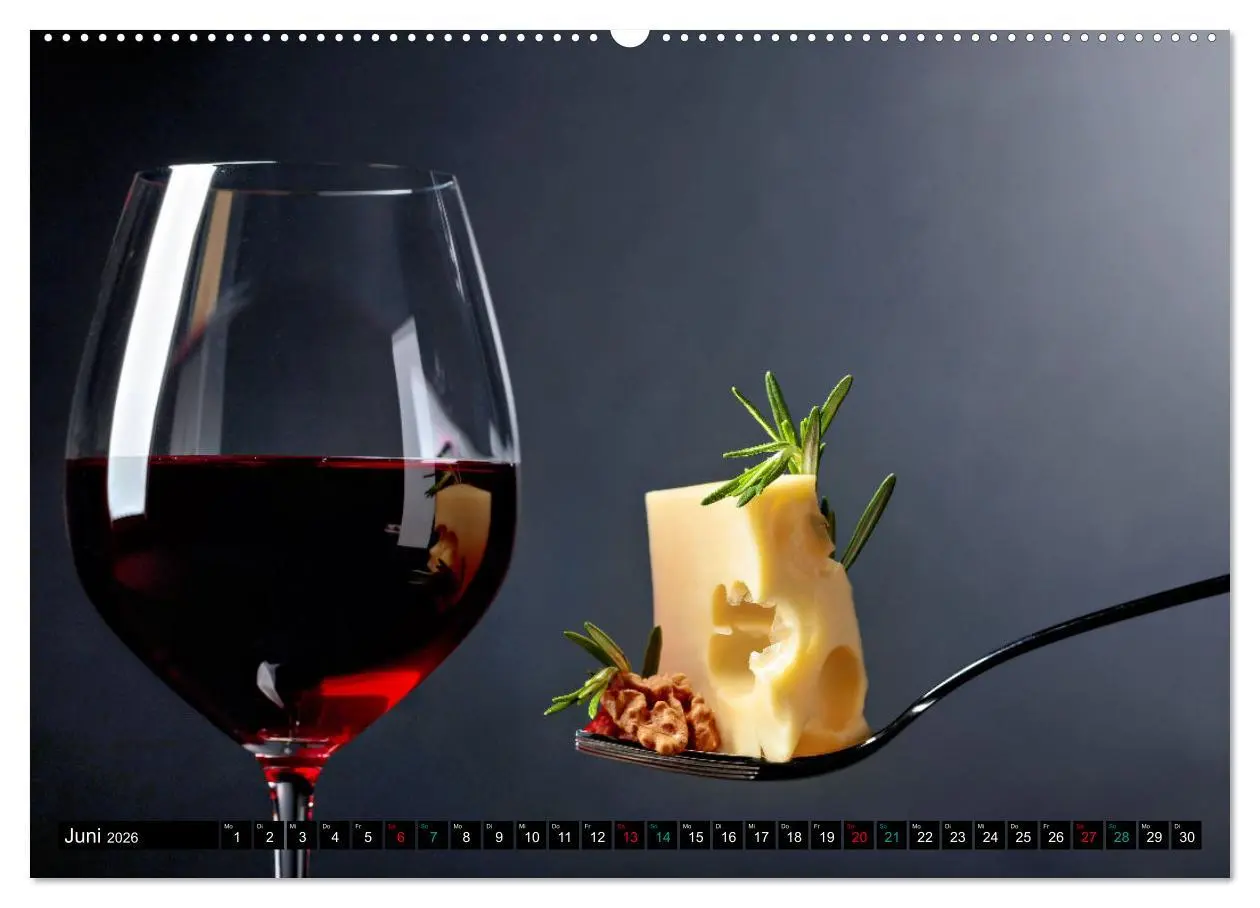 Bild: 9783457281710 | Gourmet Käse - und Weingenuss (hochwertiger Premium Wandkalender...