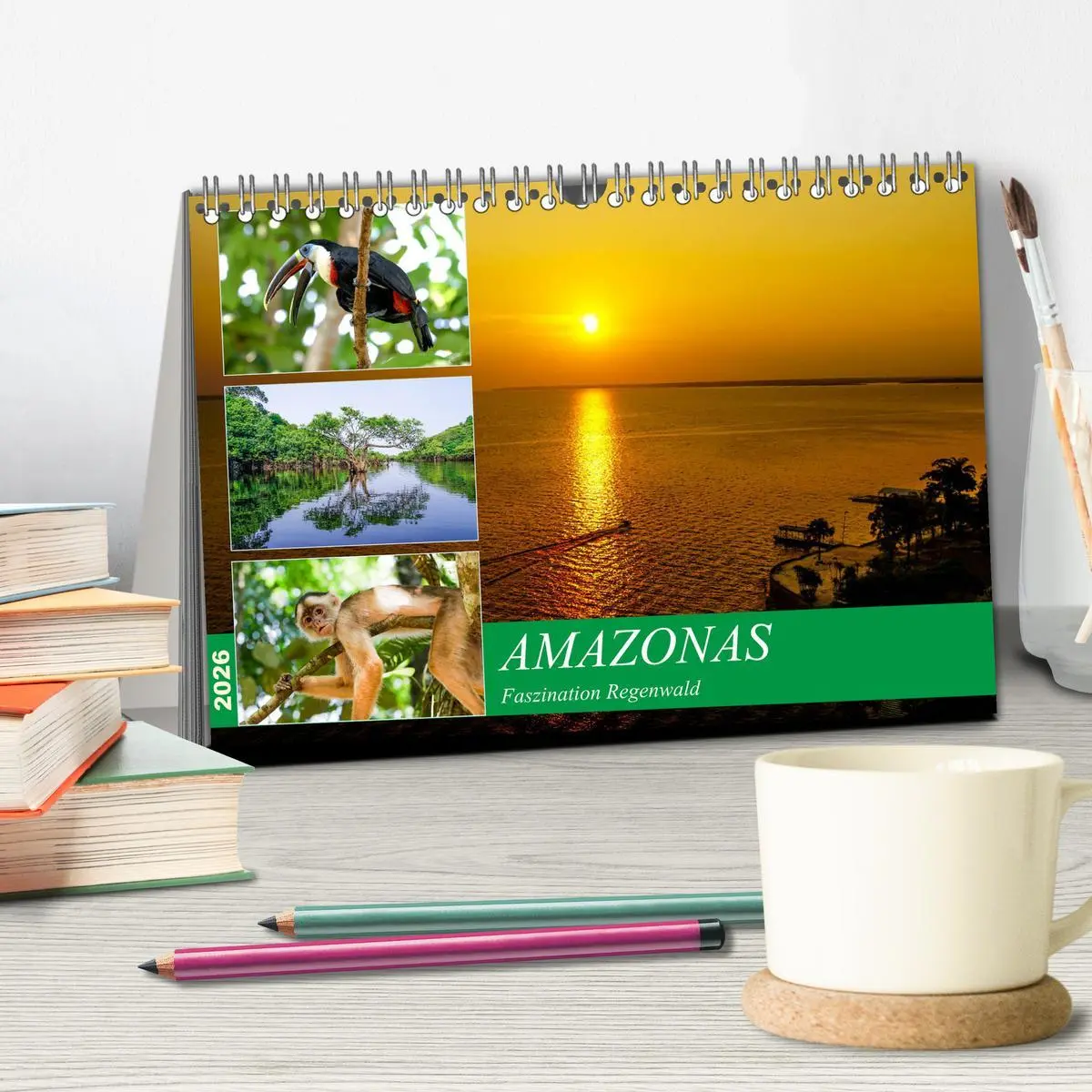 Bild: 9783457731710 | Amazonas - Faszination Regenwald (Tischkalender 2026 DIN A5 quer),...