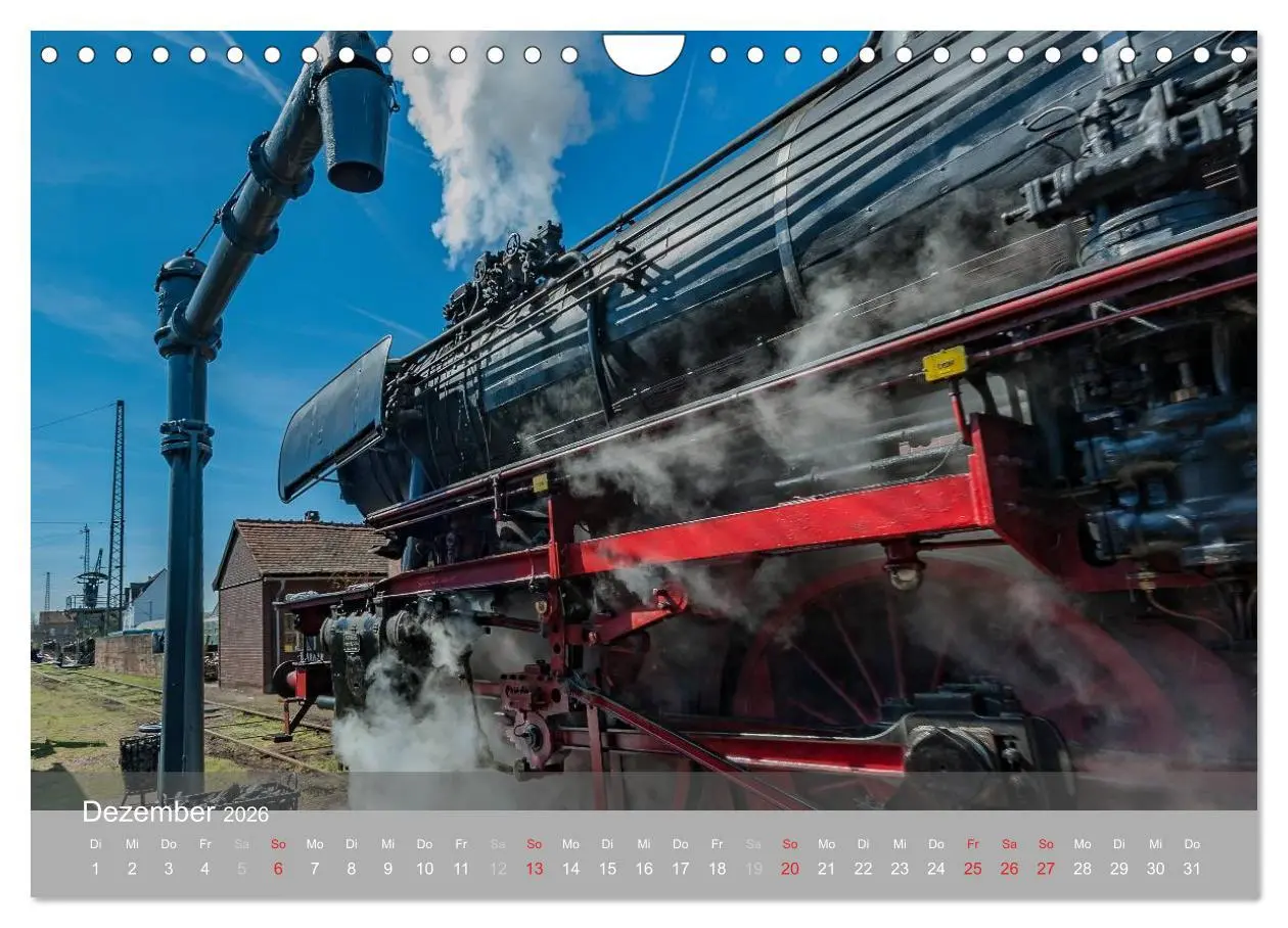 Bild: 9783457971710 | Für Liebhaber des Dampfes (Wandkalender 2026 DIN A4 quer), CALVENDO...